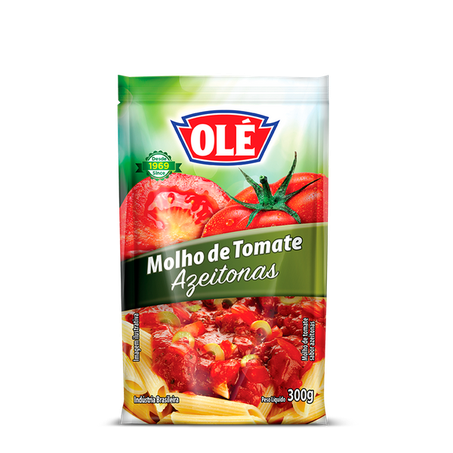 Molho de tomate azeitonas sache olé 300g