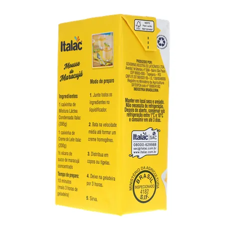Mistura láctea condensada Italac soro de leite 395g
 360-23