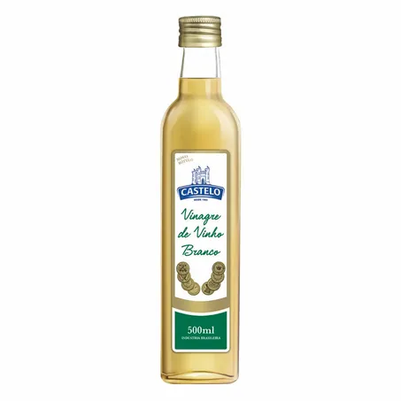 Vinagre de Vinho Branco Castelo Garrafa 500ML