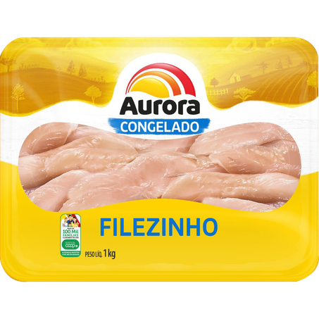 FILÉZINHO DE FRANGO AURORA BANDEJA 1KG