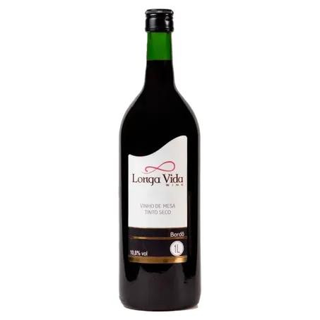 Vinho tinto seco bordo longa vida 1l