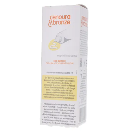 Protetor solar facial cenoura e bronze fps 70 50g 360-20