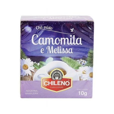 Chá camomila e melissa chileno 10g com 10