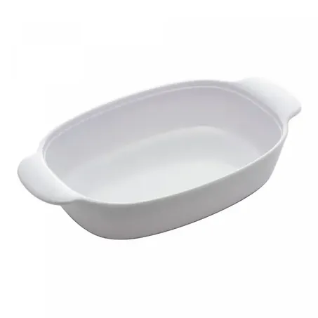 Travessa oval lyor milao branca 32x18cm