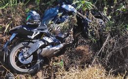 Motociclista fica ferido em acidente na SC-157