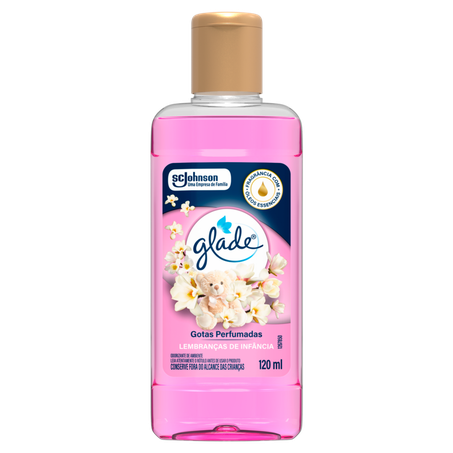 Odorizador de Ambiente Lembranças de Infância Glade Gotas Perfumadas Frasco 120ml