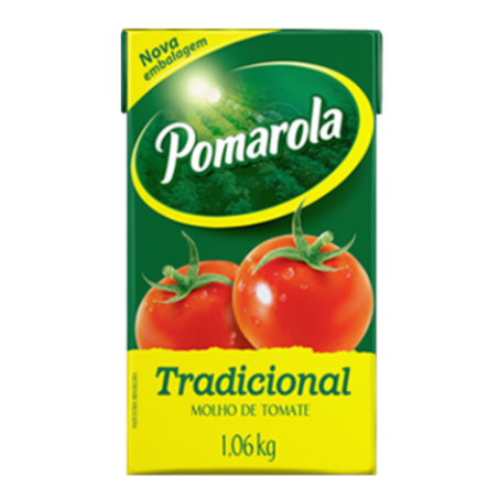 Molho de tomate pomarola tradicional caixa 1,06kg