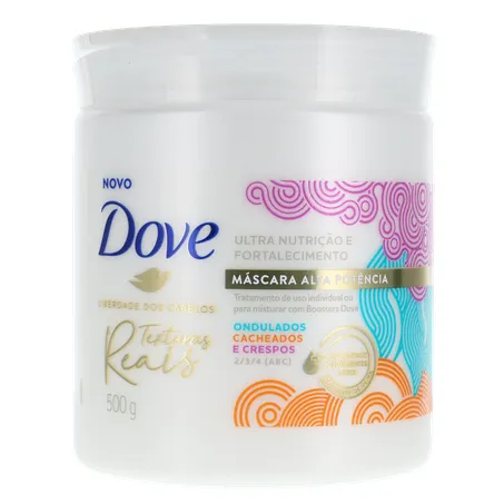Máscara de Tratamento Texturas Reais Ondulados, Cacheados e Crespos Azeite de Oliva Dove 500G 360-35