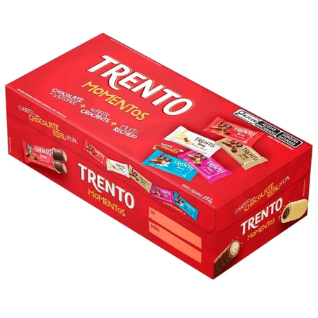 Chocolate barrinha trento 192g momentos sortidos dp