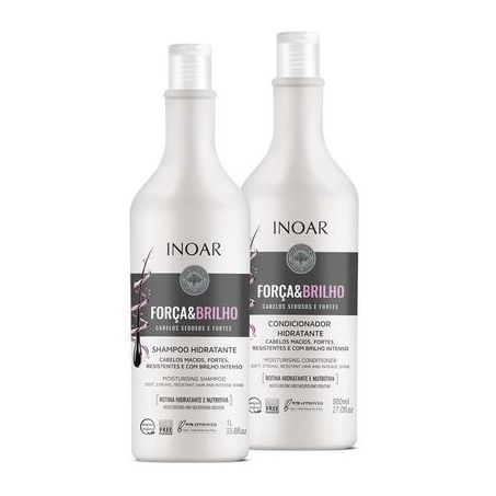 Kit Shampoo Inoar Força&Brilho 1l+Condicionador 800ml