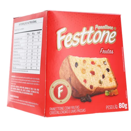 Panettone festtone mini frutas cx 80g 360-15
