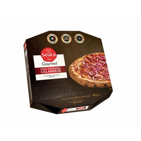 PIZZA SEARA 450G CALABRESA ARTESANAL CONGELADA