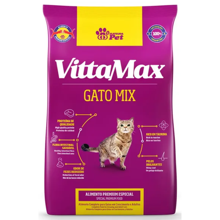 RACAO VITTAMAX GATO 1KG MIX