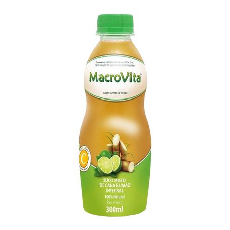 SUCO MISTO DE CANA E LIMÃO INTEGRAL MACROVITA