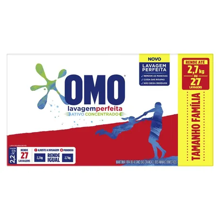 Lava Roupas Omo 2,2kg Cx Lavagem Perfeita