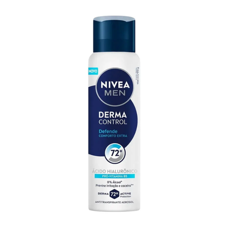 DESOD AERO NIVEA MEN DERMA 150ML CONTROL DEFENDE