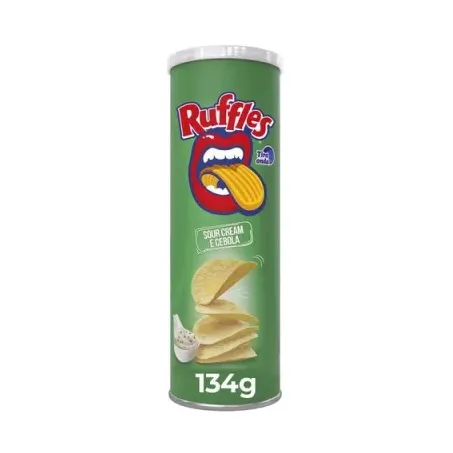 Batata ruffles tubo 134g sour cream e cebola