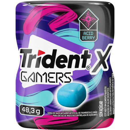 Chicle trident 48.3g blueberry mix gf