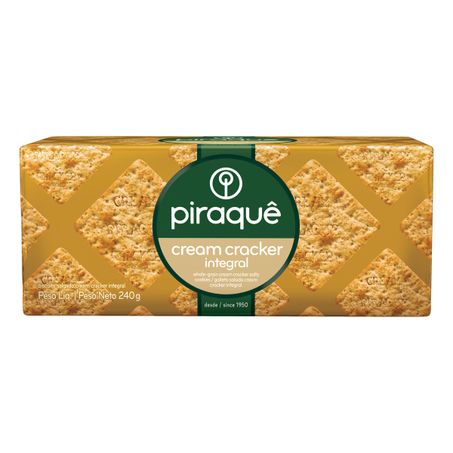 Biscoito cream cracker piraquê