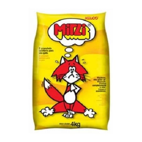 Areia gatos mitzi higienica 4kg
