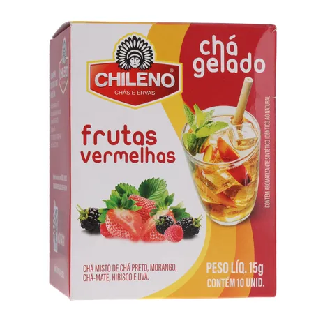 Cha chileno gelado frutas vermelhas 15g 360-35
