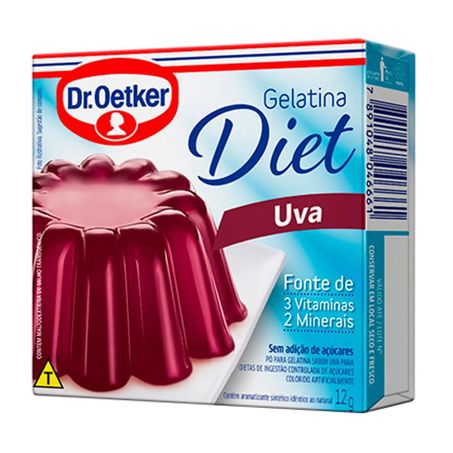 Gelatina dr.oetker diet sabor uva 12g