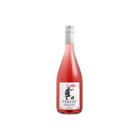 Vinho rosé nacional fausto pizzato merlot 750ml