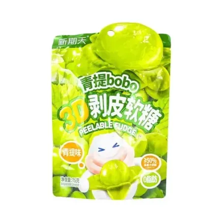 Bala Bobo 75g Peelable Fudge Uva Verde