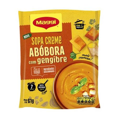 Sopa maggi 61g sabor abóbora com gengibre
