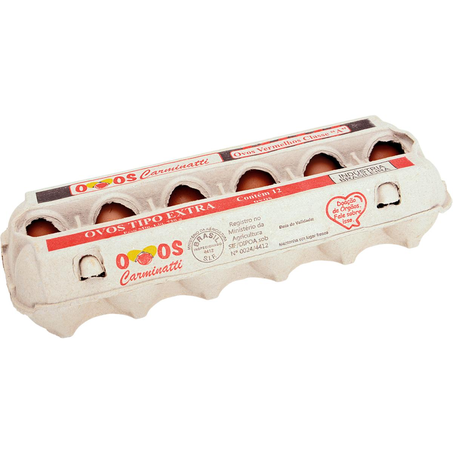 Ovos Vermelhos Grandes - Com 12 Ovos