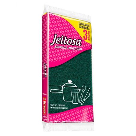 ESPONJA JEITOSA MULTIUSO 3UN