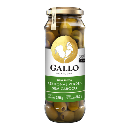 Gallo Azeitona Verde Sem Caroço 160G Em Conserva