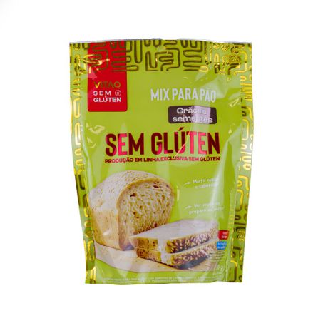 MIX PARA PÃO SEM GLÚTEN GRÃOS E SEMENTES 300G