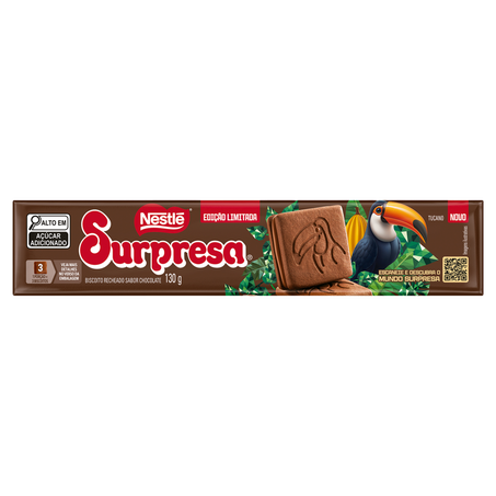 Biscoito Nestlé chocolate Surpresa 130g Edição Limitada