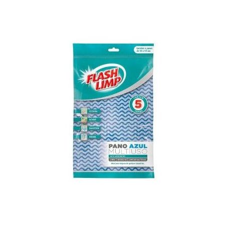 PANO FLASH LIMP AZUL MULTIUSO 5 UN