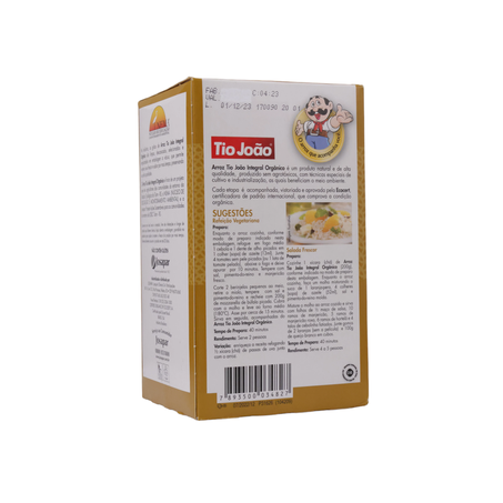 ARROZ TIO JOÃO INTEGRAL ORGÂNICO 1KG 360-26