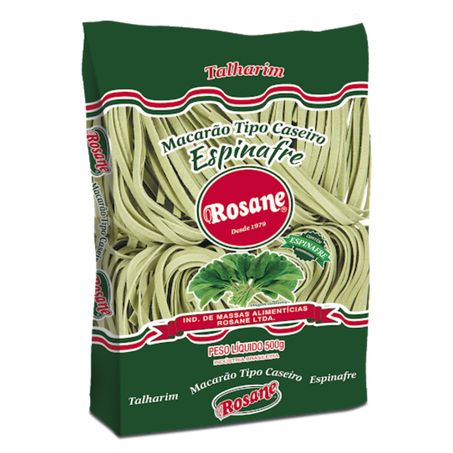 MACARRAO ROSANE SEMOLA C/ ESPINAF TALHARIM E 500G