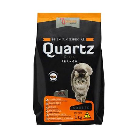 Racao quartz gatos adultos 1kg frango
