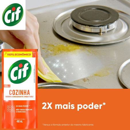 Limpador CIF Especialista Cozinha 450 ml Refil Econômico 360-3