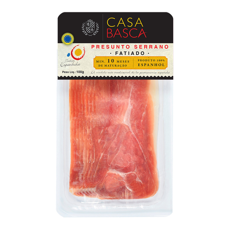 Presunto Serrano Casa Basca Fatiado 100g