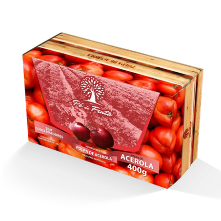 Pé De Fruta Polpa De Fruta Acerola 400G Congelado