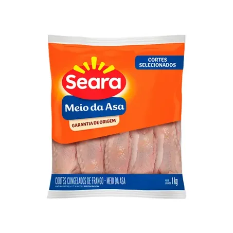 Meio Da Asa Seara Congelada Pacote 1KG