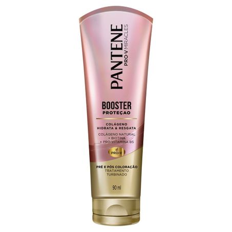 Máscara Tratamento Pantene Booster Proteção Colágeno 90ml 
 