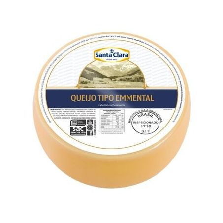 QUEIJO EMMENTAL FORMA SANTA CLARA KG