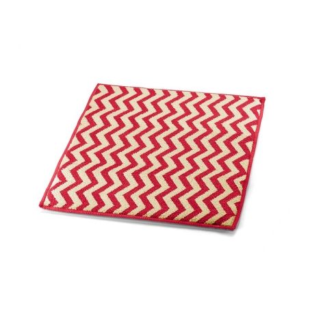 TAPETE PIA SANREMO POLIESTER PLAST VERMELHO