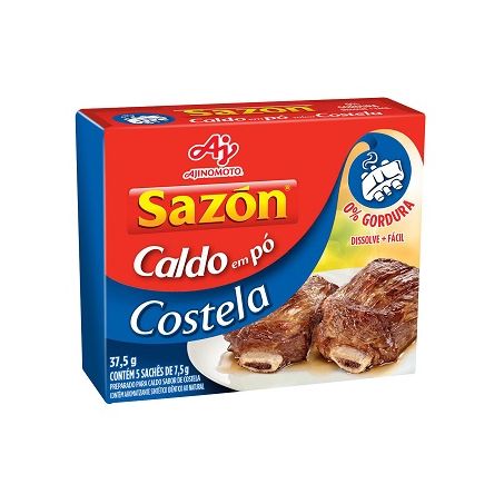 Caldo Ajinomoto Sazón Pó Costela Caixa 37,5g 
 