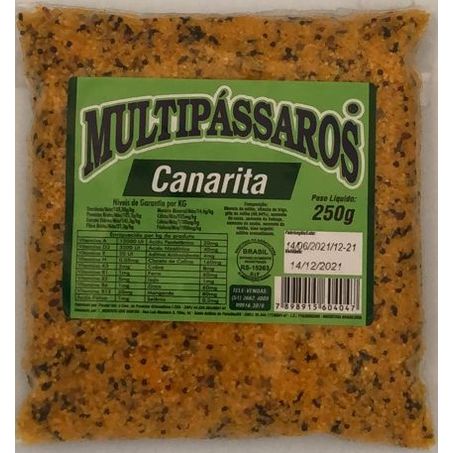 Racao multipassaros canarita ama/ver 250