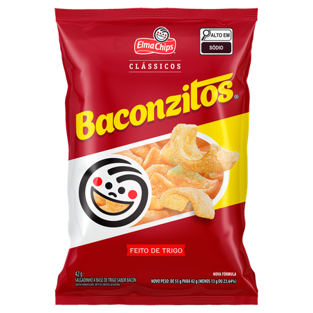 SALGADINHO BACONZITOS CLASSICO 42G