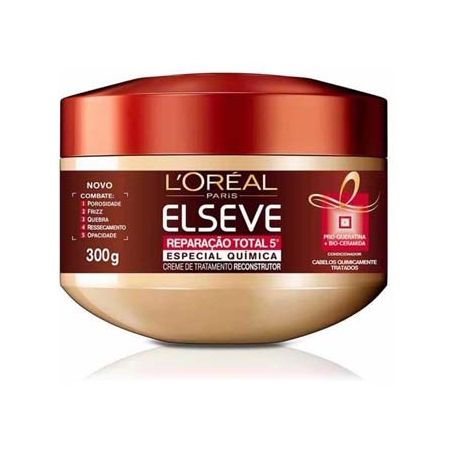 Creme de Tratamento Elseve Reparação Total 5 Especial Química Embalagem 300G