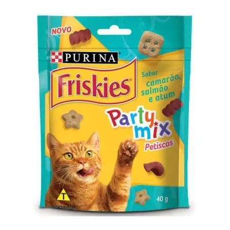 Petisco Gatos Friskies 40g Camarao Salmao Atum